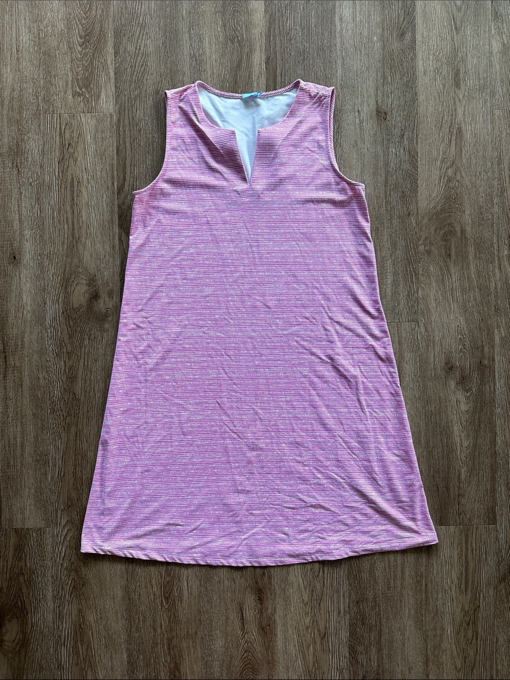 J.McLaughlin Ellison Sleeveless Sheath Dress Pink White‎ Seawall Medium